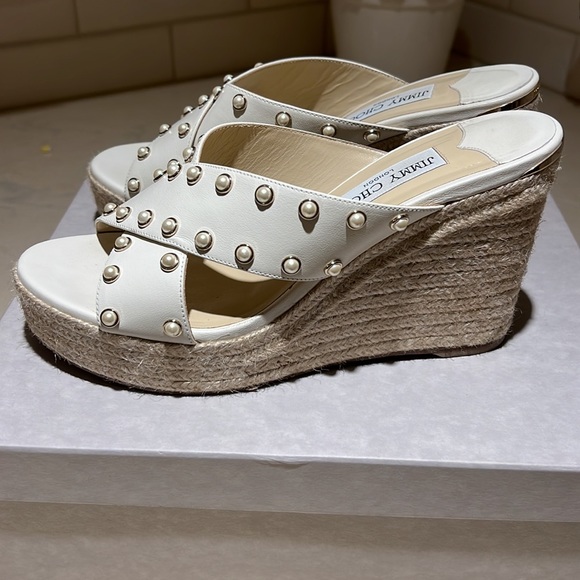 Jimmy Choo slip on wedges - Picture 4 of 8